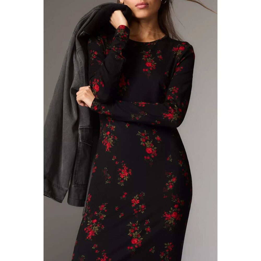 New Reformation Tommie Knit Floral Maxi Dress Size Medium (6-8) - Picture 4 of 10